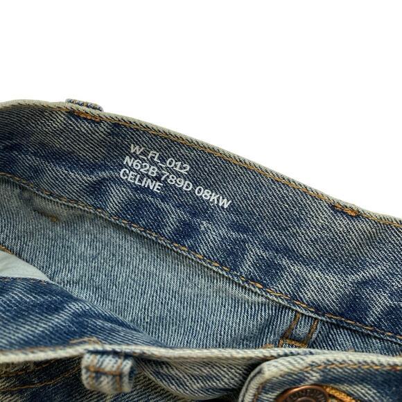 Celine Women's Marco High Rise Light Wash Flare Jean W FL 012 Size 26 NWT - Picture 3 of 7